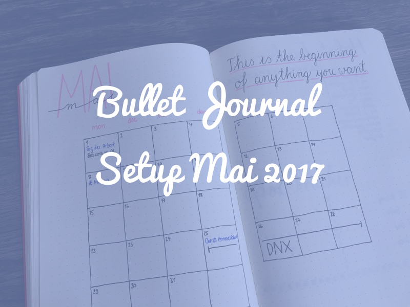 Bullet Journal Monatsübersicht: Mai 2017