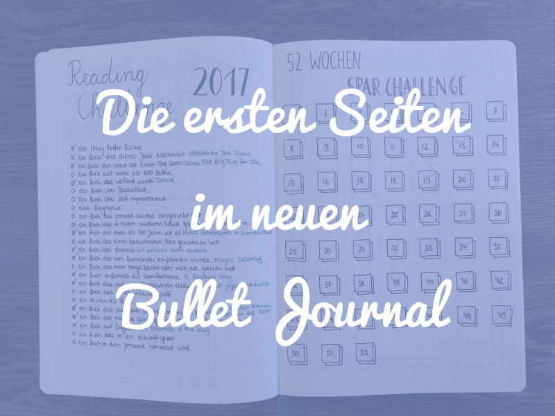 6 Möglichkeiten, wie du die ersten Seiten deines neuen Bullet Journals gestalten kannst