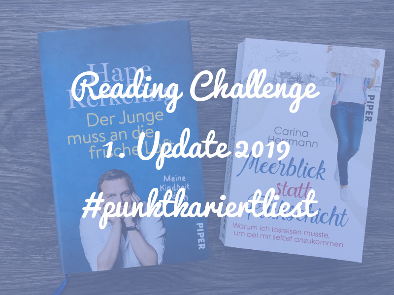 Punktkariert Reading Challenge 2019: Unser erstes Update!