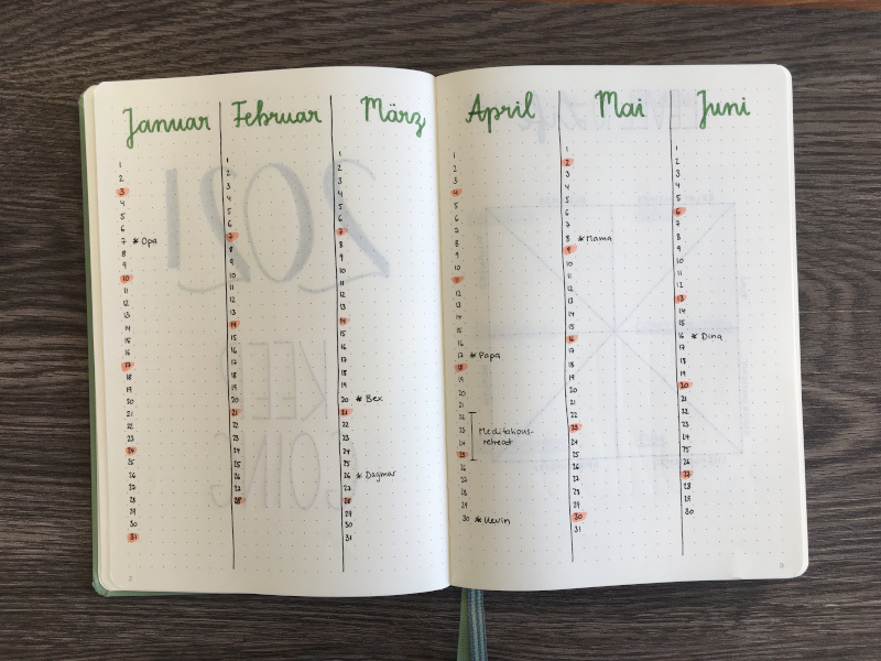 7 Ideen für deinen Future Log 2021